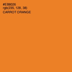 #EB8026 - Carrot Orange Color Image