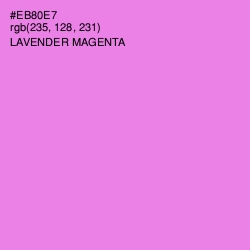 #EB80E7 - Lavender Magenta Color Image