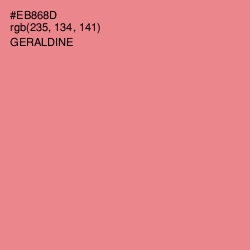 #EB868D - Geraldine Color Image