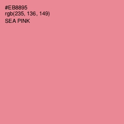 #EB8895 - Sea Pink Color Image