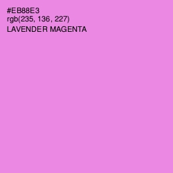 #EB88E3 - Lavender Magenta Color Image