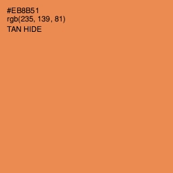 #EB8B51 - Tan Hide Color Image