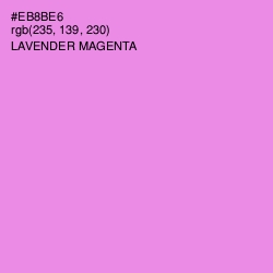 #EB8BE6 - Lavender Magenta Color Image