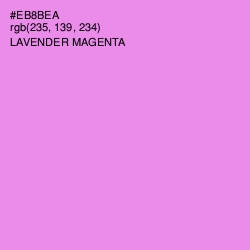 #EB8BEA - Lavender Magenta Color Image