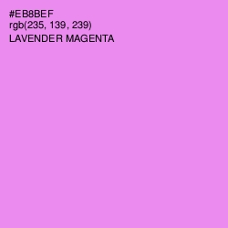 #EB8BEF - Lavender Magenta Color Image