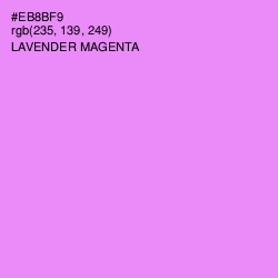 #EB8BF9 - Lavender Magenta Color Image