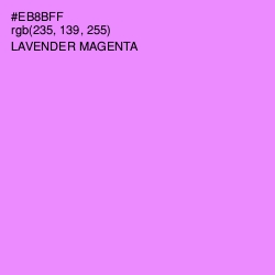 #EB8BFF - Lavender Magenta Color Image