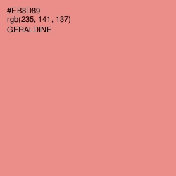 #EB8D89 - Geraldine Color Image