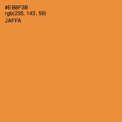 #EB8F3B - Jaffa Color Image