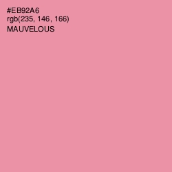 #EB92A6 - Mauvelous Color Image