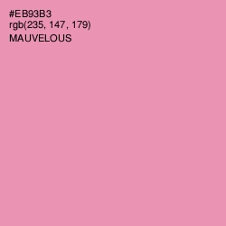 #EB93B3 - Mauvelous Color Image