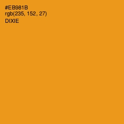 #EB981B - Dixie Color Image