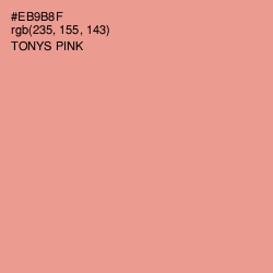 #EB9B8F - Tonys Pink Color Image