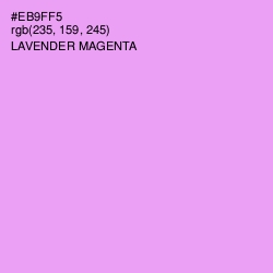 #EB9FF5 - Lavender Magenta Color Image