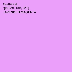 #EB9FFB - Lavender Magenta Color Image
