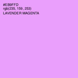 #EB9FFD - Lavender Magenta Color Image