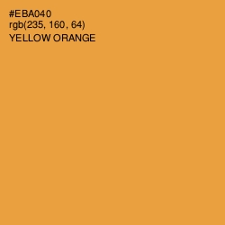 #EBA040 - Yellow Orange Color Image