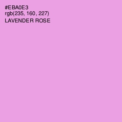 #EBA0E3 - Lavender Rose Color Image