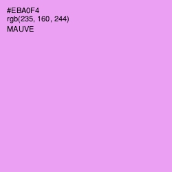 #EBA0F4 - Mauve Color Image