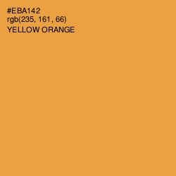 #EBA142 - Yellow Orange Color Image