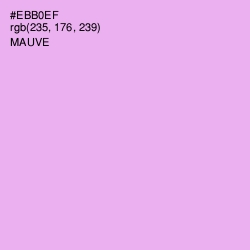 #EBB0EF - Mauve Color Image