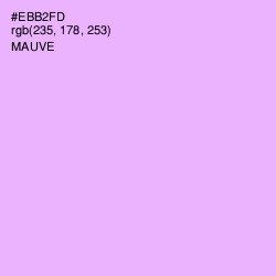 #EBB2FD - Mauve Color Image