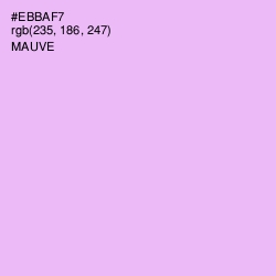 #EBBAF7 - Mauve Color Image