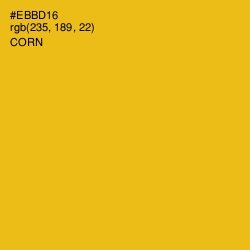 #EBBD16 - Corn Color Image