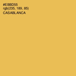 #EBBD55 - Casablanca Color Image