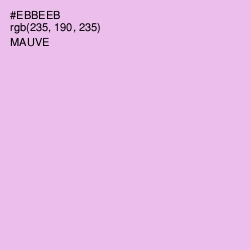 #EBBEEB - Mauve Color Image