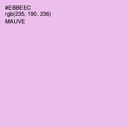 #EBBEEC - Mauve Color Image