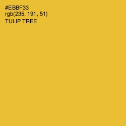 #EBBF33 - Tulip Tree Color Image