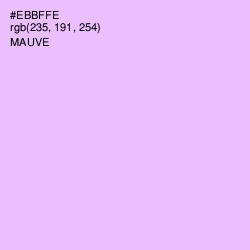 #EBBFFE - Mauve Color Image