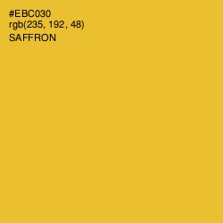 #EBC030 - Saffron Color Image