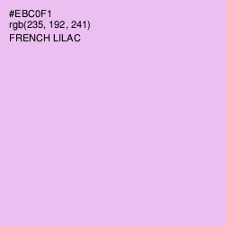 #EBC0F1 - French Lilac Color Image