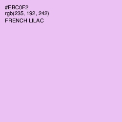 #EBC0F2 - French Lilac Color Image