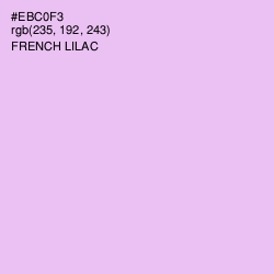 #EBC0F3 - French Lilac Color Image