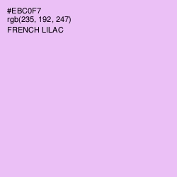 #EBC0F7 - French Lilac Color Image