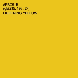 #EBC51B - Lightning Yellow Color Image
