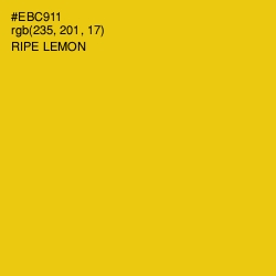 #EBC911 - Ripe Lemon Color Image