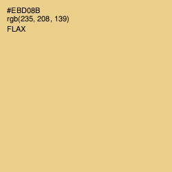 #EBD08B - Flax Color Image