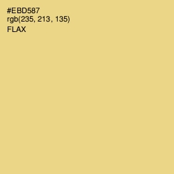 #EBD587 - Flax Color Image