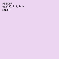 #EBD5F1 - Snuff Color Image