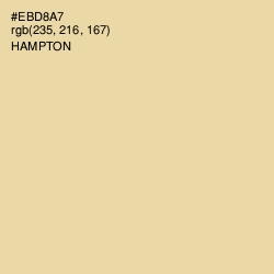 #EBD8A7 - Hampton Color Image