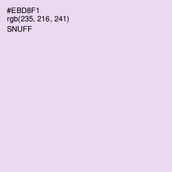 #EBD8F1 - Snuff Color Image