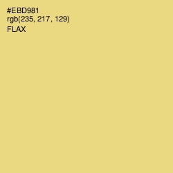 #EBD981 - Flax Color Image