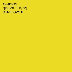 #EBDB23 - Sunflower Color Image