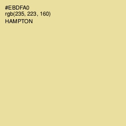 #EBDFA0 - Hampton Color Image