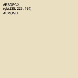 #EBDFC2 - Almond Color Image