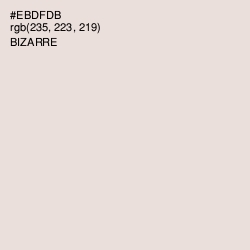 #EBDFDB - Bizarre Color Image